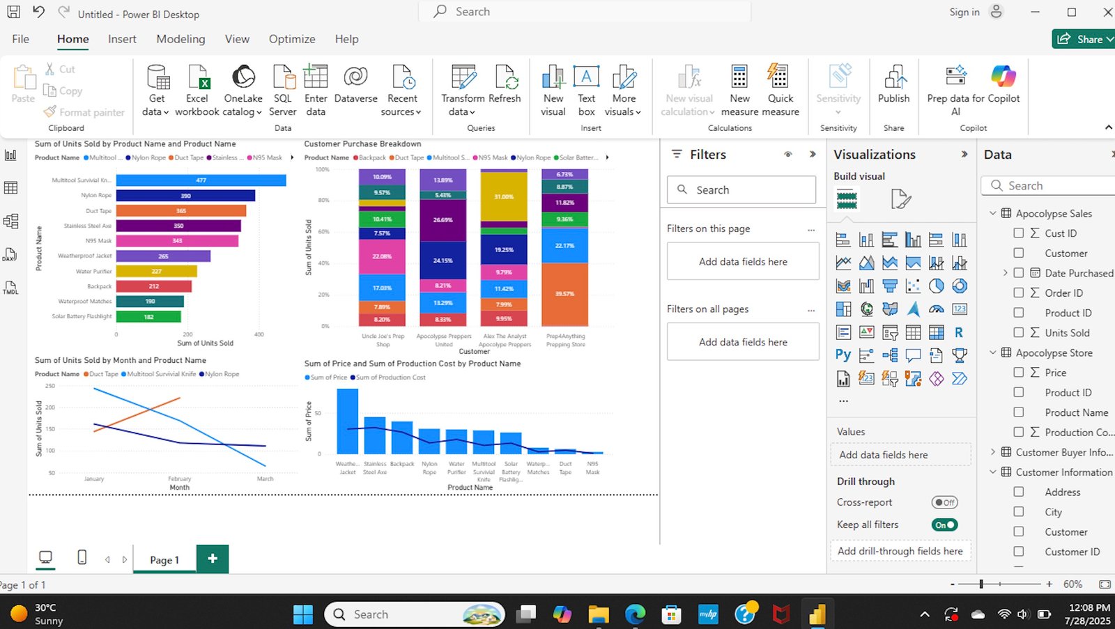 Power BI Learning in Progress