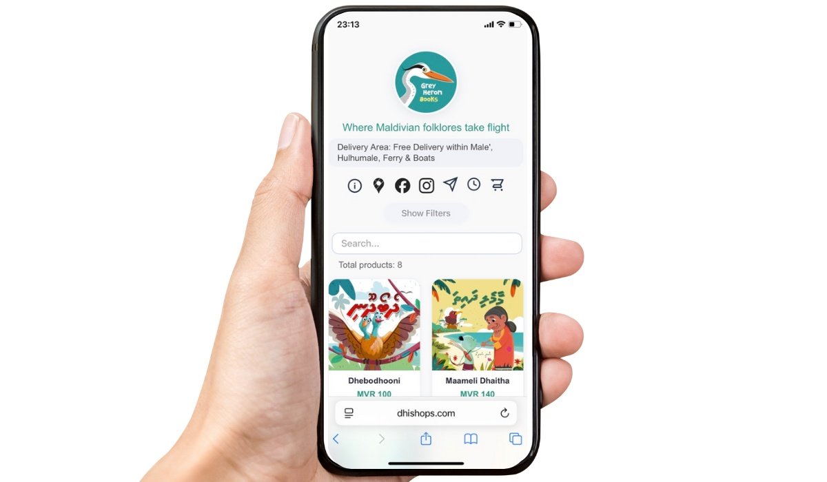 Dhishops storefront and admin preview