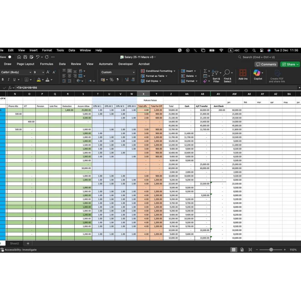 Manual payslip copy-paste